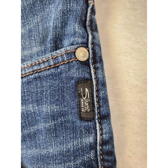 Silver Jeans Men's 31"x28" Konrad Slim Straight Medium Blue Stretch Denim Grunge - Picture 9 of 15